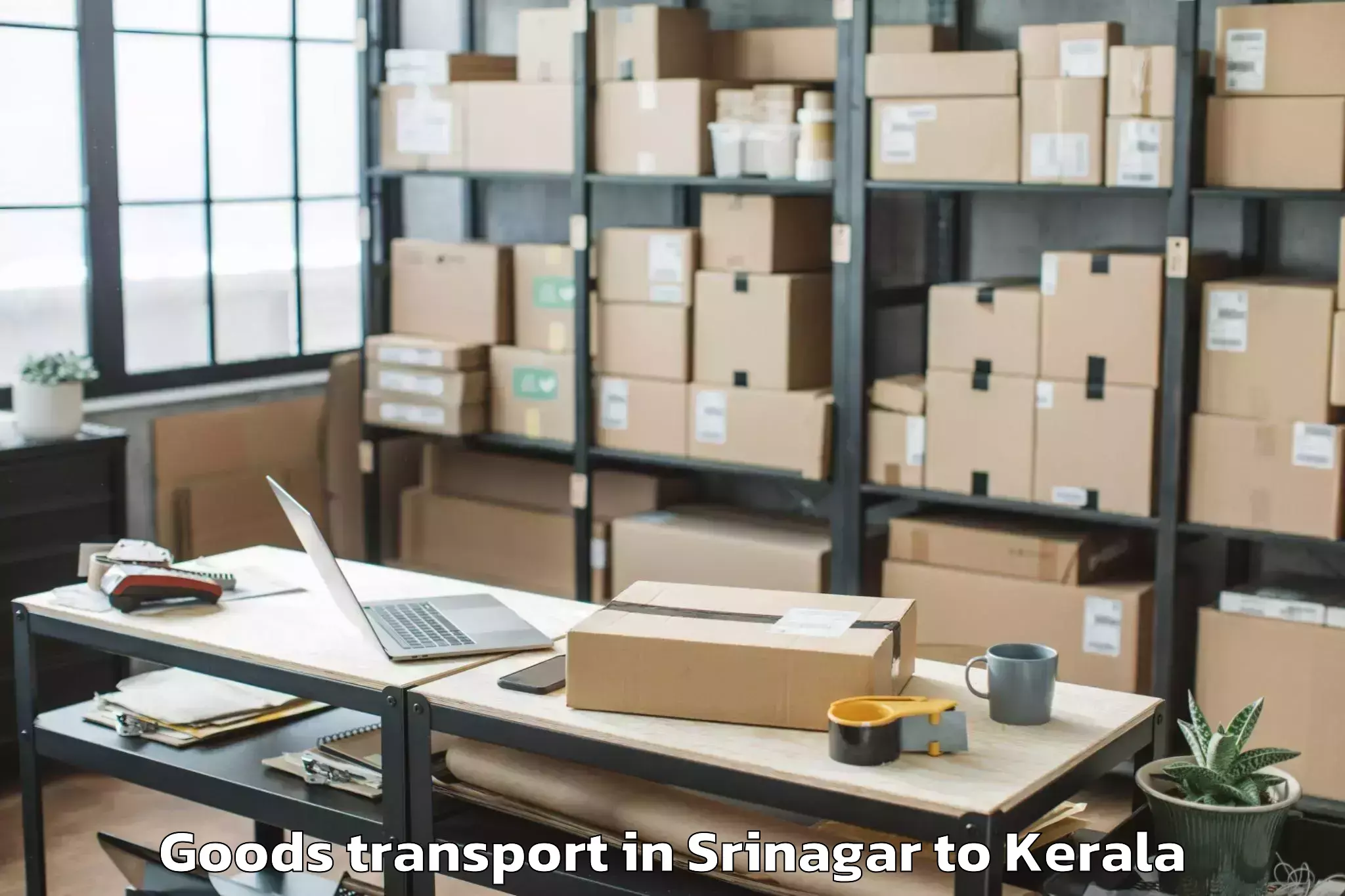 Book Your Srinagar to Azhikkal Goods Transport Today